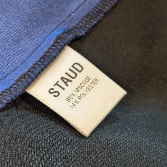 NWT Staud Victorian Vintage Black Rainbow Detail Maxi Dress Size 0 - Picture 8 of 10